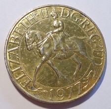 1977 UK Crown Coin QEII Silver Jubilee