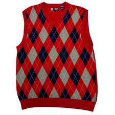Chaps Sweater Vest XL Argyle