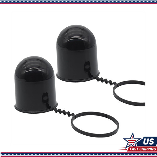 50mm black tow ball - 50mm, cover