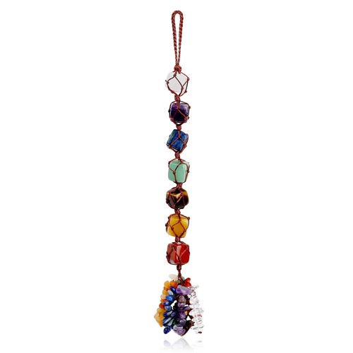 Chakra crystals hanging - crystals,