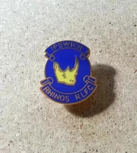 Ipswich rhinos enamel rugby - ipswich,