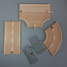 BRIO ROAD TRACK  CURVE STRAIGHT T-SWITCH T Junction and Ramps for Wooden Railway