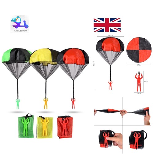 Flying parachute men tangle - flying,