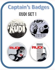 Set of 4 of RUDI Badges 25mm -