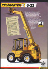SANDERSON Teleporter 2 "6-22" Telescopic Handler Loader Brochure Leaflet