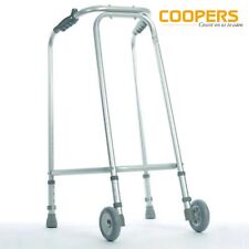 Ultra Lightweight Narrow Aluminium Walker Mobility Aid Walking Frame with Wheels