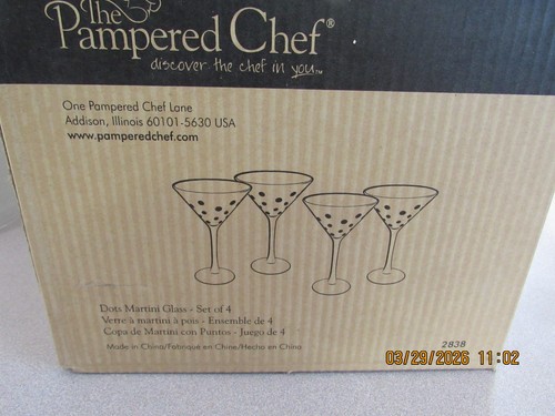 Pampered chef dots martini - chef,