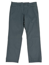 M&S Men's Chinos Size 38/31 Pewter Straight Leg Regular Stretch New F1