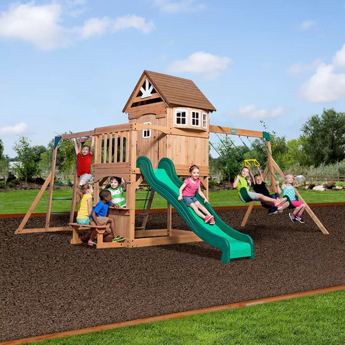 Outdoor kids wooden - play, gym