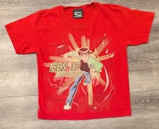 Vintage Ben 10 Alien Force Youth Med T Shirt Green Cartoon Network 