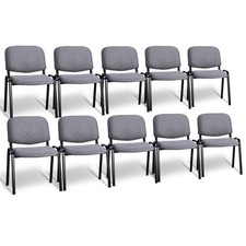 10-Pack Stacking Chairs Fabric