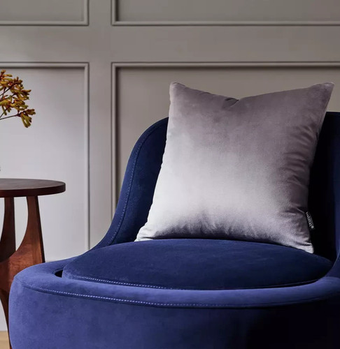 Habitat velvet cushion slate - habitat,