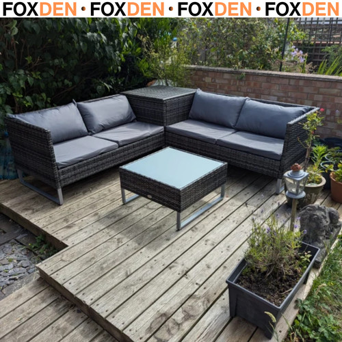 4pc garden rattan wicker - 4pc,