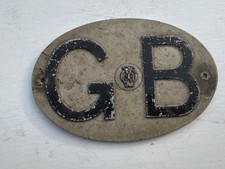 Collectable Vintage AA GB plate car badge Original Condition