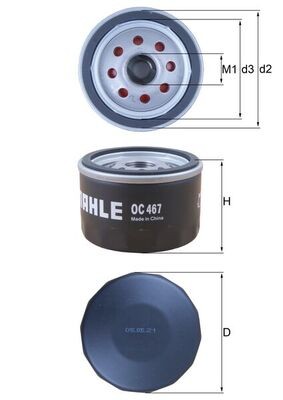 Mahle 467 oil filter for - mahle,