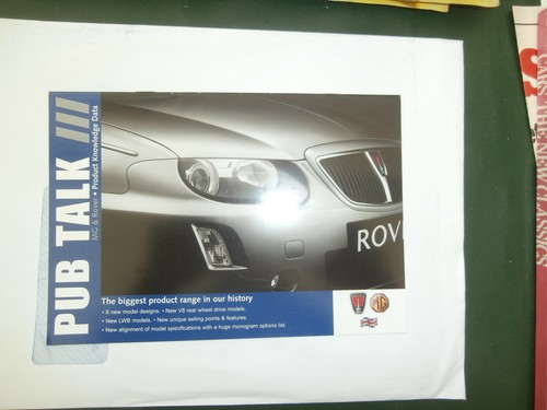 Rover internal brochure - internal, brochure."pub