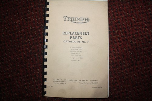 1965 triumph range - triumph, c