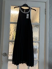 Asda Black Sleeveless Pleated