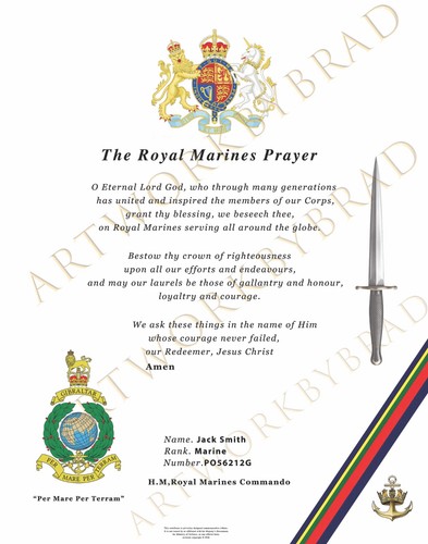 Royal marines prayer - marines, |