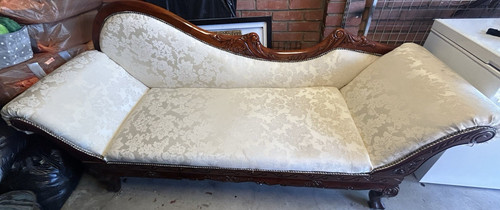Victorian antique chaise - antique,