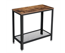 VASAGLE Side Table, Bedside Table, Sofa End with Mesh Shelf 8-2-532