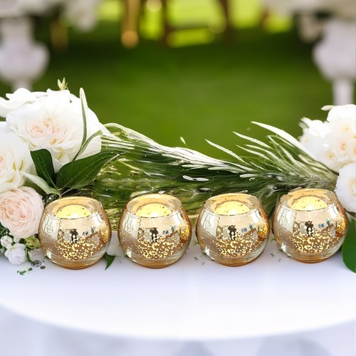 6pcs transparent candle holder - transparent,