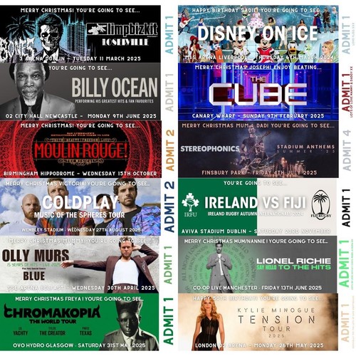 Personalised concert ticket - concert,