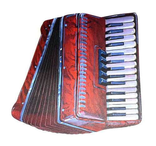 Piano accordion magnet jumbo - accordion,