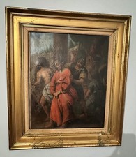 Old master religious oil - old,