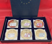 British Banknotes - 6 - Gold Plated Coins - Westminster Mint - COAs