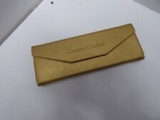 Luciano Occhiali gold foldable compact glasses case