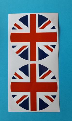Union jack round sticker - union,