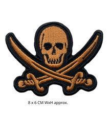 Pirate Skull For Biker Patch
