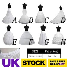 Party WEDDING BRIDAL DRESS PROM PETTICOAT HOOPS UNDERSKIRT CRINOLINE-LARGE WAIST