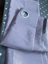 Beautiful Dunelm Lilac Curtains With A Sheen- Lined, Not Black Out. Eyelet Fit