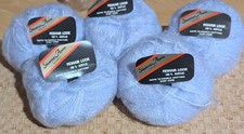 250g 5x 50g Vintage Sheena Anne Faux Mohair Vintage Wool In Pale Purple Blue