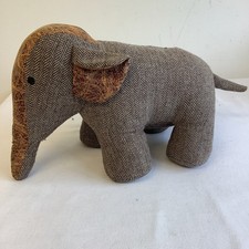 Small Heavy 1.5kg Brown Elephant Animal Door Stop Stopper
