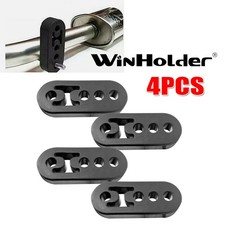 4x Universal Rubber Exhaust Hanger Mount Brackets Long 4 Hole Hanger