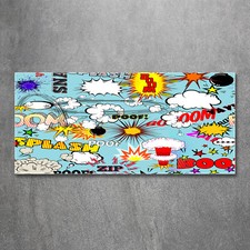 Tulup Acrylic Glass Print Wall Art Image 120x60cm - Comic book