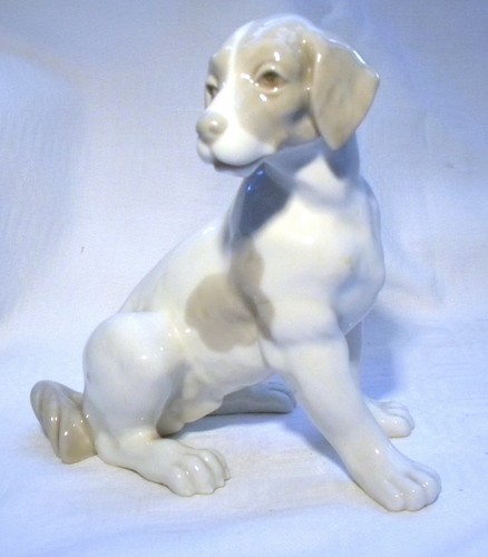 Nao lladro sitting puppy - lladro,