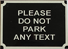 PERSONALISED PARKING ONLY  Metal Sign CUSTOM Park Keep Clear Space Warning Home
