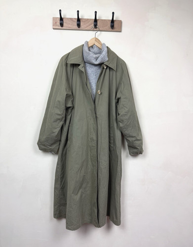 Vintage trench coat overcoat - vintage,