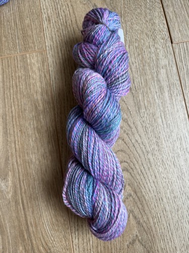 Multicolour hand dyed handspun - dyed,