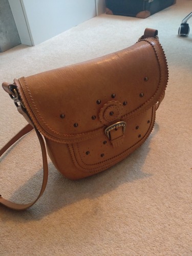 Cross body tan saddle - cross,