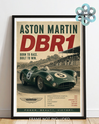 Vintage aston martin dbr1 a4 - aston,