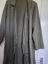 Khaki Duster Coat Longline