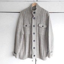 TU grey grandpa style cardigan