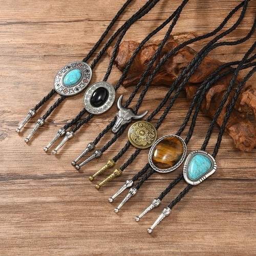 Vintage turquoise bolo - turquoise,