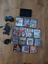 PlayStation 2 Slim Console Black Fully Tested Bundle With 15 Games 