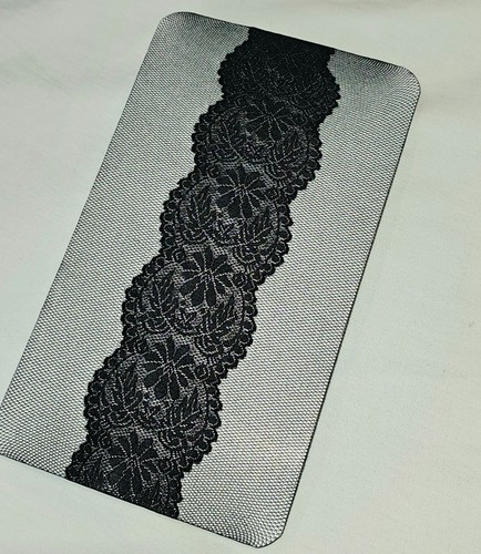 Sheer mesh black tights - black,